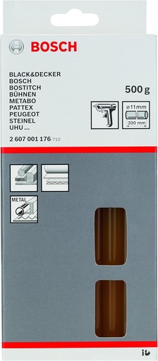 [066001465] DOOS a 500gr. BOSCH LIJMSTICKS 11mm HARD - GEEL 2.607.001.176