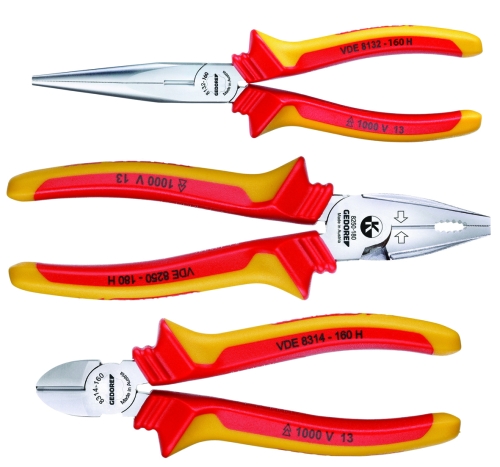 [089000770] GEDORE VDE PLIERS SET 3-PIECE. S 8003 H 1550594
