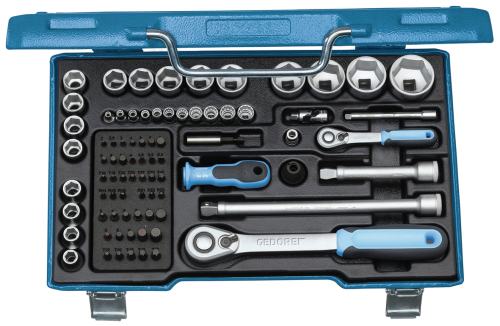 [089001890] SOCKET WRENCH SET 19 V20U-20 81 pcs 1/4"- 1/2" 1550691
