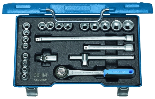 [089623547] SOCKET WRENCH SET 30 HMU-10 3/8" 22-piece 6-22mm 6235470