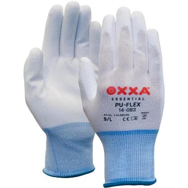 [094001885] OXXA HANDSCHOENEN PU-FLEX WIT 14-083 MT.9 MIN.AFNAME 12PR