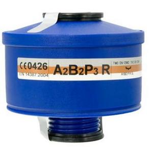 [094002025] GAS-/NEVELFILTER A2B2P3 RD40 EN 148-1