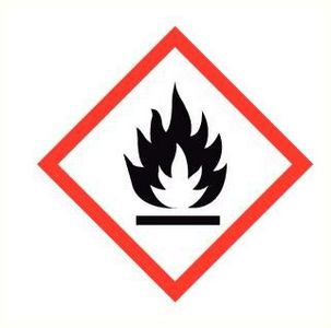[094008450] STICKER 250x250mm ONTVLAMBARE STOFFEN 150.113E.A1