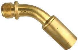 [099000035] HASMI BURNER NOZZLE CURVED 15mm 1-1621 EXTERNAL THREAD M 14x1