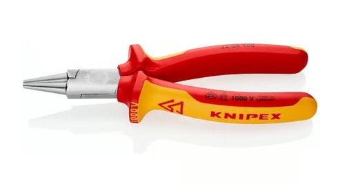 [110000165] KNIPEX VDE ROUND BENDING PLIERS 22 01 160 L=160mm