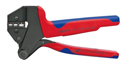 [110000270] KNIPEX KRIMPTANG 97 43 66 GEISOLEERDE KABELSCHOEN 2,5-6,0 mm2 (MC-4) SOLAR CONNECTOR