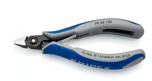 [110000305] KNIPEX PRECISIE ELECTRONICA ZIJSNIJTANG 79 42 125 L=125mm