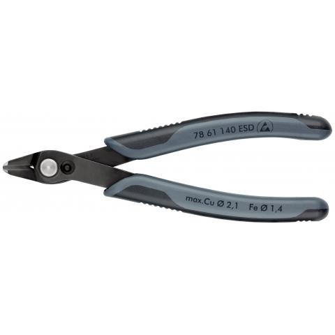 [110002255] KNIPEX ELECTRONICA ZIJSNIJTANG 78 61 140 ESD GLADDE SNEDE
