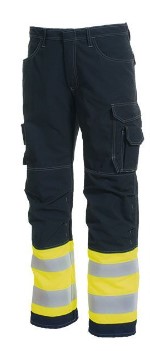 [113000715] LEMP VEILIGHEIDSBROEK HI-VIS KL.2 GEEL/MARINE MT.58 66746901