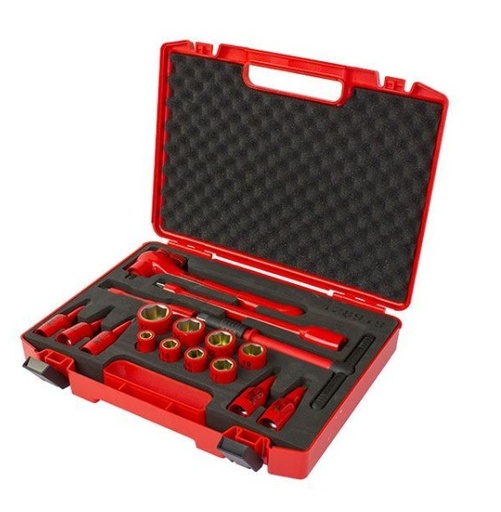 [113128350] DOPPENSET 1/2" 10 t/m 27mm + INBUSDOPPEN 4 t/m 10mm + DIVERSE HULPSTUKKEN 128350