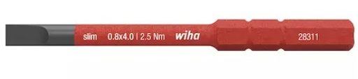 [113131664] WIHA SLIMBIT ELECTRIC SLEUF 0,8x4,0mm 34580