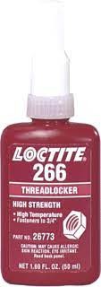 [115000400] FLACON LOCTITE 266 50ml. schroefdraadborging hoge sterkte - hoge temperaturen 232gr. 1117533