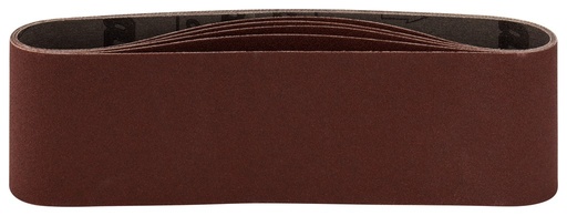 [119000110] SET of 5 SANDING BELTS 610x76mm K120 RED