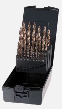 [128001105] BORENSET HSS-E D338 1-13x0,5mm STEPPOINT 19.142.1300 MET  3-VLAKS SCHACHT