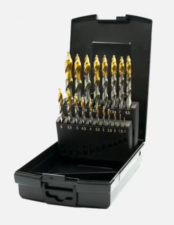 [128001080] DRILL SET HSS D338 1-10x0.5mm IT STEPPOINT 19.135.1000 WITH 3-FLAT SHAFT ECO PRO