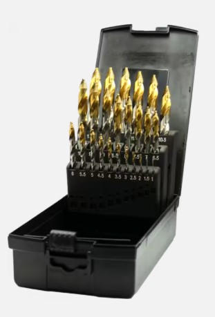 [128001090] DRILL SET HSS D338 1-13x0.5mm IT STEPPOINT