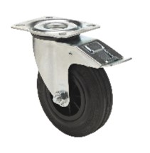 [068000005] SWIVEL WHEEL WITH BRAKE/DIRECTION LOCKER MOUNTED ON THE REAR D=200MM