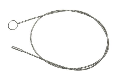 [914000300] FLEXIBEL RVS KABEL L=150cm MET SCHROEFKOP M6 107801