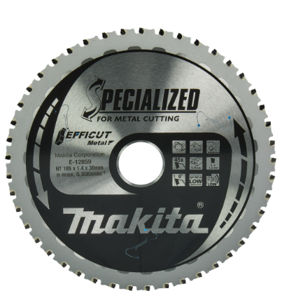 [119000100] MAKITA CIRKELZAAGBLAD STAAL E-12859 EFFICUT 185x30x1,4 45T 0g