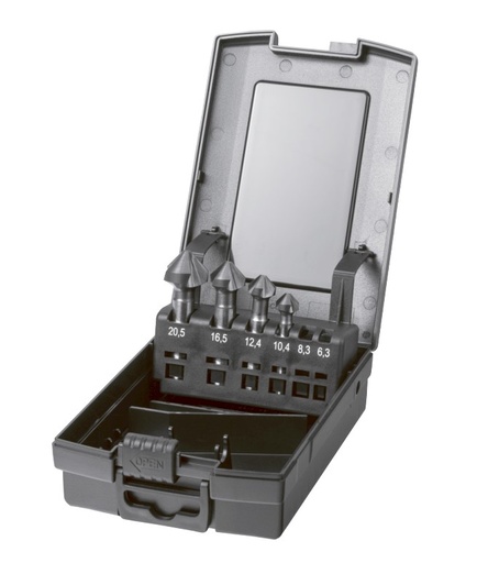 [128058235] HSS-E COUNTERSINK DRILL SET TiAlN 10.4-20mm 42.556... 90-g 4-PIECE 49.262.1020