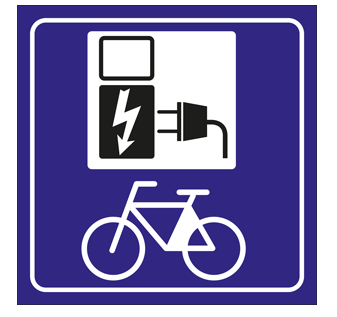 [094000420] BORD OPLAADPUNT FIETS PP150X150mm 150.362A.F5