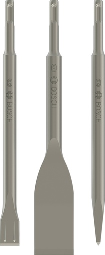 [066000060] BOSCH PRO SDS PLUS-5C BEITELSET 3-Delig PUNT-TEGEL-PLAT 2607019159